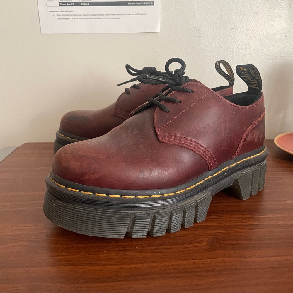 Maroon Dr. Martens